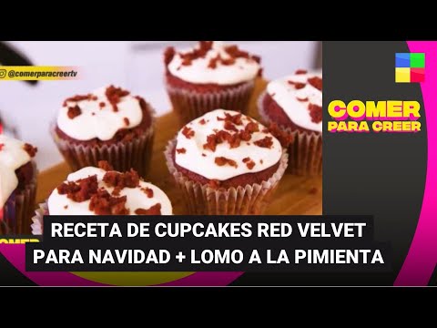 Receta de cupcakes red velvet + Lomo a la pimienta #ComerParaCreer | Programa completo (19/12/23)