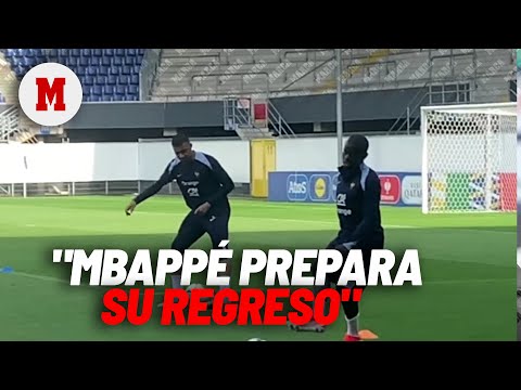 Mbappé entrenando de cara a su preparación contra Bélgica MARCA