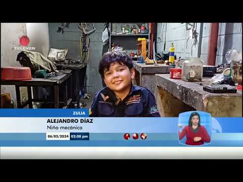 Niño zuliano es experto en reparar camionetas – El Noticiero emisión meridiana 07/05/24