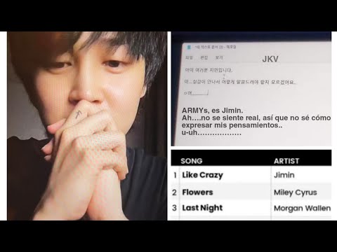 JIMIN LLORANDO GANA EL No.1 EN BILLBOARD HOT 100 CON LIKE CRAZY!! + NEWS