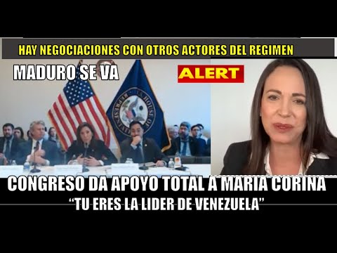URGENTE! Congreso de EEUU promete Maria Corina sera la PRESIDENTE de VENEZUELA
