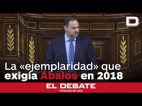 La ejemplaridad que defendía Ábalos en la moción contra Rajoy: «La decencia debe ser algo esencial»