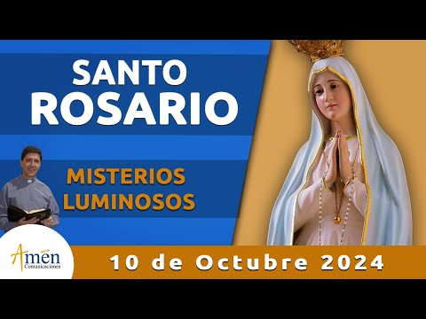 Santo Rosario Hoy Jueves 10 Octubre 2024 l Padre Carlos Yepes l Misterios  luminosos