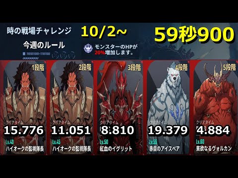 【俺アラ】時の戦場チャレンジ 10/2~ 59秒900