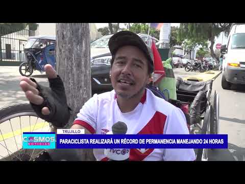 Trujillo: paraciclista realizará un récord de permanencia manejando 24 horas