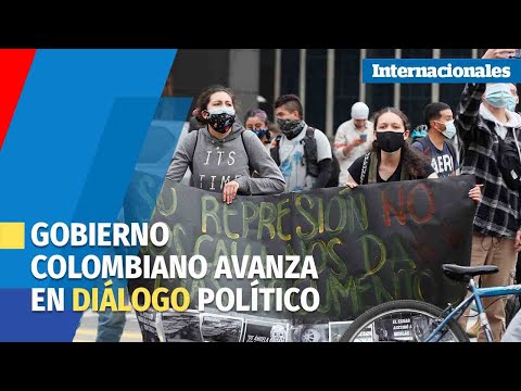 Mientras las protestas siguen en las calles, el Gobierno colombiano avanza en diálogo político