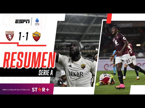 ¡DUVÁN ZAPATA AMARGÓ A LA LOBA DE MOURINHO SOBRE EL FINAL! | Torino 1-1 Roma | RESUMEN