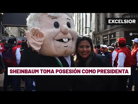 Ambiente de fiesta en el Zócalo de la CDMX por la investidura de Sheinbaum