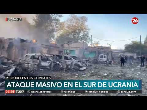 Ataque masivo de Rusia en el sur de Ucrania