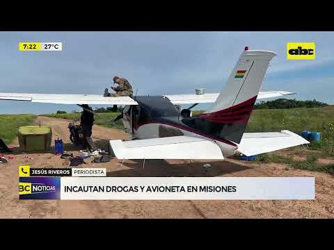 Incautan cocaína y una avioneta en Misiones