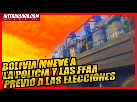 ? Intenso movimiento de las Fuerzas Armadas y Policia en La Paz, previo a las elecciones 2020