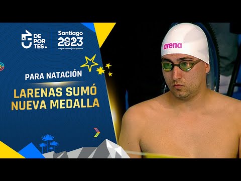 Patricio Larenas brilló en loS 50m libre S3 de la Para natación y le dio un nuevo bronce a Chile