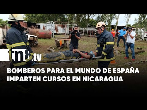 Bomberos de Nicaragua realizan Ejercicio demostrativo de accidentes