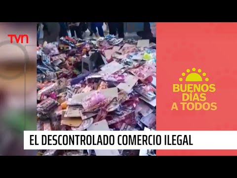El descontrolado comercio ilegal en Estación Central | Buenos días a todos