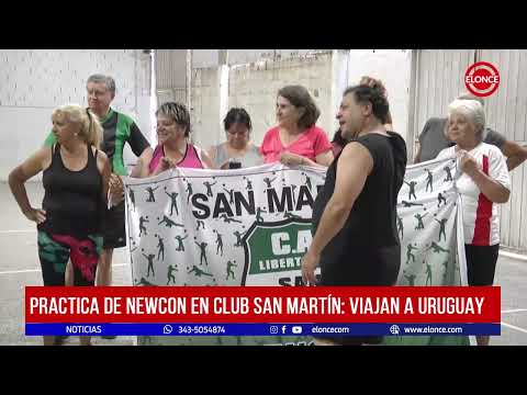 Practica de Newcon en Club San Martín: Viajan a Uruguay