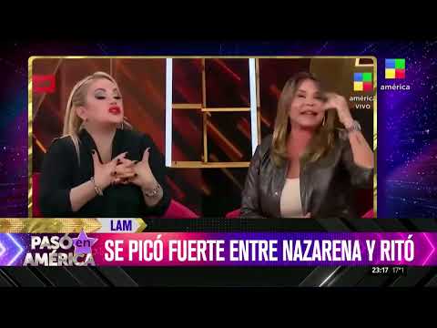 El picante cruce entre María Eugenia Ritó y Nazarena Vélez en LAM