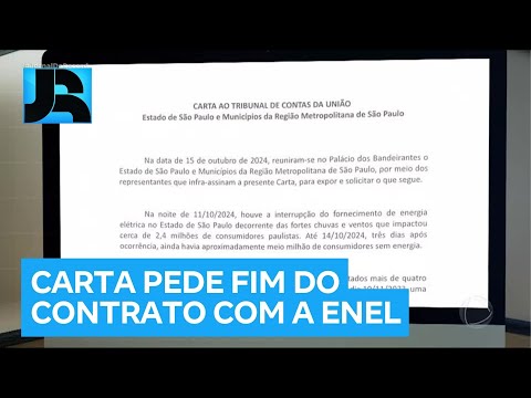 Governador e prefeitos da região metropolitana entregam carta ao TCU sobre o apagão em São Paulo