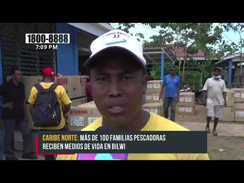 Más de 100 familias pescadoras reciben medios de vida en el Caribe Norte - Nicaragua