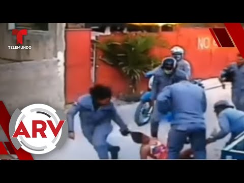 Policía arrastra por el suelo a mujer que no quiso cumplir toque de queda | Al Rojo Vivo | Telemundo