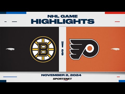 NHL Highlights | Bruins vs. Flyers - November 2, 2024