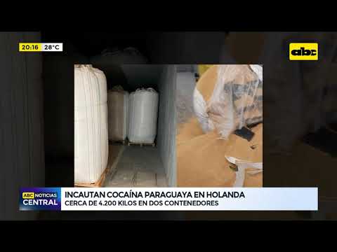 Holanda: Incautan 4.200 kilos de cocaína en contenedores paraguayos