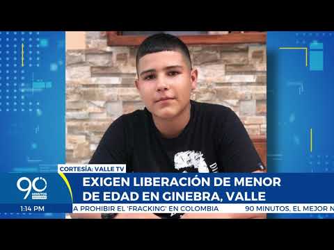 Exigen liberación de menor de edad en Ginebra, Valle