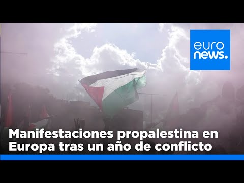 Las manifestaciones propalestinas y proisraelíes aumentan ante el aniversario del ataque de Hamás