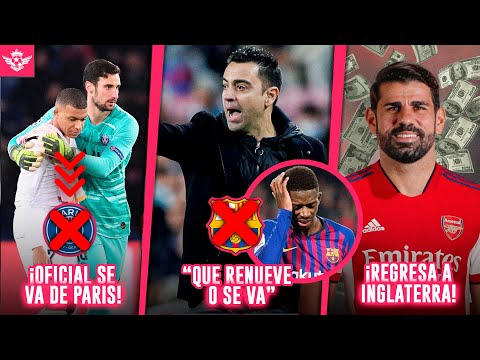 XAVI se CANSA de DEMBELE por ESTO | ¡BOMBAZO! Confirmado se va de PSG | Diego Costa al Arsenal