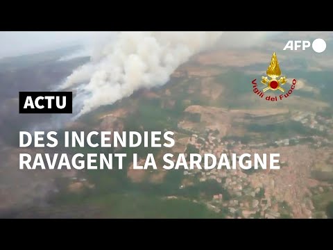 Italie: les incendies continuent de ravager la Sardaigne | AFP