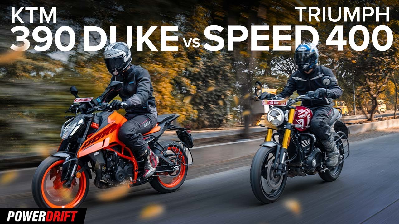 KTM 390 Duke VS Triumph Speed 400: Fantastic motorcycles | PowerDrift