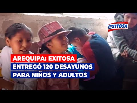 Arequipa: Exitosa entregó 120 desayunos para niños y adultos de la zona de Mirador