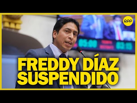 Pleno del Congreso aprobó suspender a Freddy Díaz, acusado de violación sexual