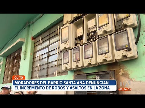 Vecinos de Santa Ana, sur de Quito, denuncian el robo de medidores de luz