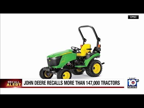 John Deere recalls compact utility tractors