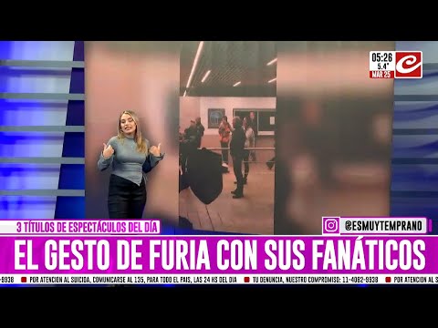 El gesto de Furia con sus fanáticos