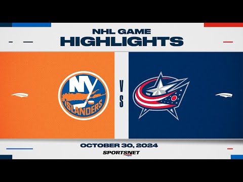 NHL Highlights | Islanders vs. Blue Jackets - October 30, 2024