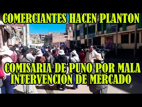 COMERCIANTES DE MERCADO BELLAVISTA DENUNCIAN QUE POLICIA BIENE COMETIENDO 4BUSOS EN PUNO..