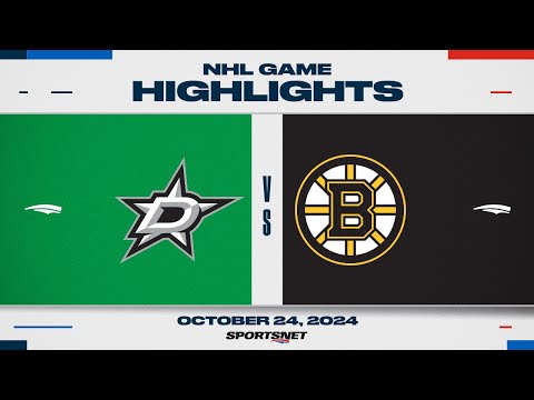 NHL Highlights | Stars vs. Bruins - October 24, 2024