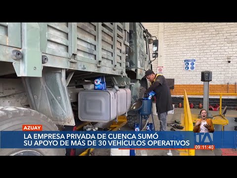 La empresa privada apoyó con el mantenimiento de más de 30 vehículos de las FF.AA.. en Cuenca