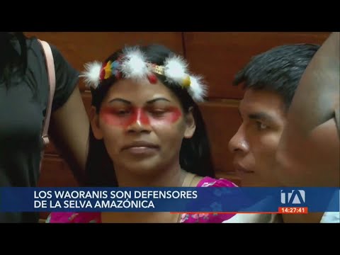 Waoranis compartieron sus costumbres ancestrales en Guayaquil