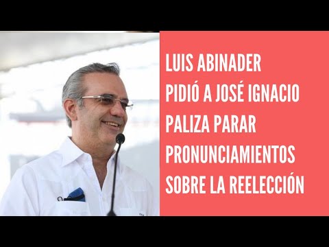 Luis Abinader pide a José Paliza “formalmente” parar pronunciamientos sobre la reelección