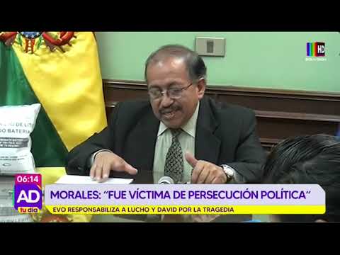 Evo Morales: Fue víctima de persecución política