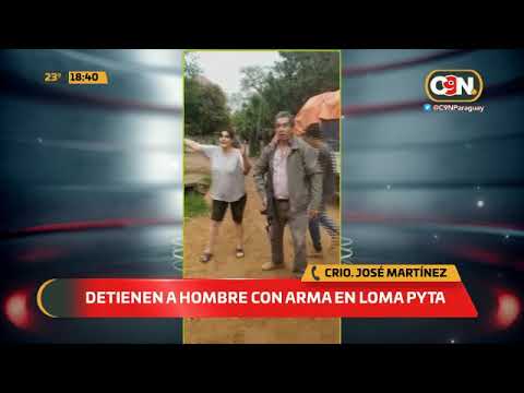 Detienen a un hombre armado en Loma Pyta