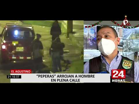 El Agustino: capturan a peperas que arrojaron a hombre en plena calle