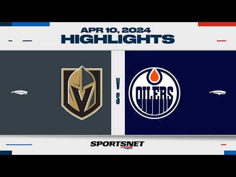 NHL Highlights | Golden Knights vs. Oilers - April 10, 2024