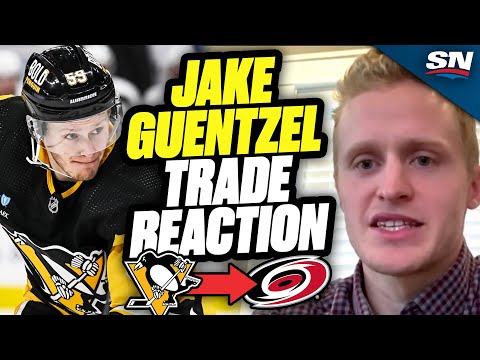 Jake Guentzel Reacts To Be Traded To The Carolina Hurricanes | NHL Trade Deadline