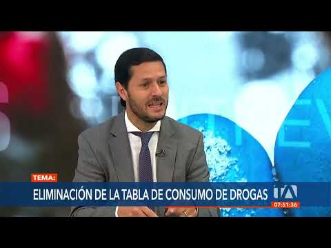 Entrevista a Pablo Encalada, sobre la eliminación de la tabla de consumo de drogas