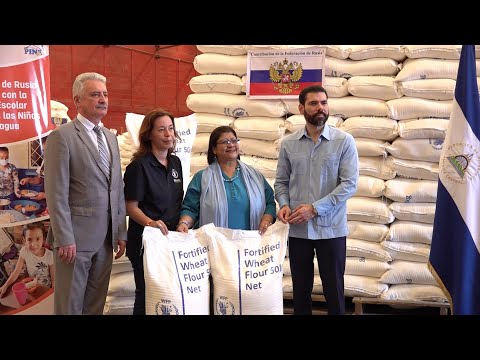 Rusia dona a Nicaragua más de 348 toneladas de harina de trigo