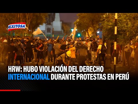 HRW: Hubo violación del derecho internacional durante las protestas en Perú