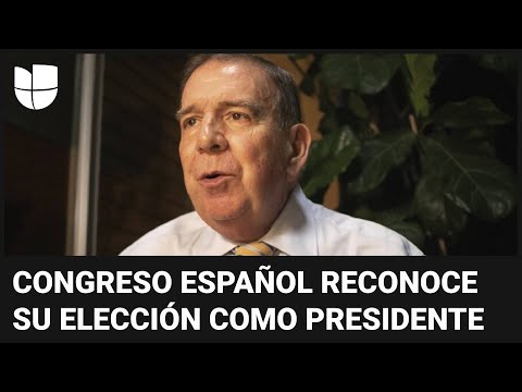 Congreso de España aprueba el reconocimiento de Edmundo González como presidente electo de Venezuela